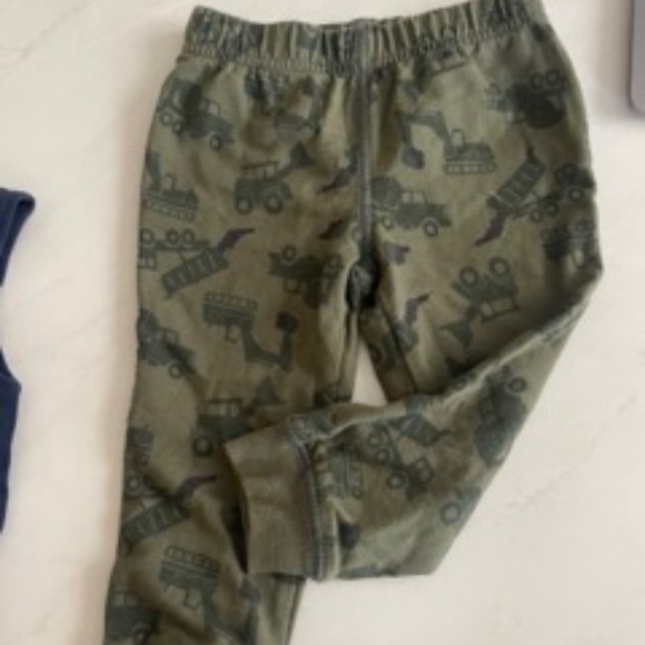 Truck and Digger Army Green Toddler Sweatpants - Picture 1 of 2